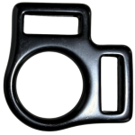 Halter Square 2 Loop 3/4 Black SS